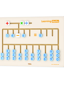 Learning Maths, ชุดเกมติดผนังคณิตศาสตร์ , แผ่นติดผนัง เกมส์ไม้ ของเล่นเสริมพัฒนาการ, ของเล่น,ของเล่นติดผนัง,แถบแม่เหล็ก