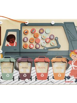 เกมกระดานแม่เหล็กแยกขยะ,ของเล่นจำลอง,เขาวงกต เกมส์ไม้, ของเล่นเสริมพัฒนาการ, ของเล่น,แถบแม่เหล็ก สินค้าพร้อมส่ง