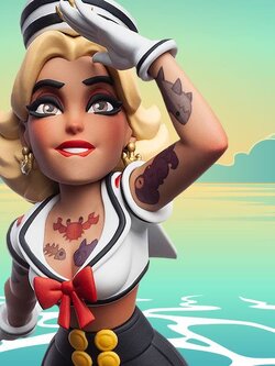 [สั่งจอง]LEVEL52 STUDIOS L52AP-001 : Pin-up Collectible : The Look Out