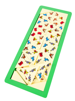 ตรีโดมิโน ชุดสัตว์ป่า 36ชิ้น ,ของเล่นไม้, ของเล่นเสริมพัฒนาการ, ของเล่นเด็ก, สื่อการสอน