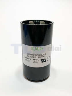 คาปาซิเตอร์สตาร์ท 88-106uf 220v ใช้กับ ปั๊มน้ำบาดาล, ปั๊มซัมเมอร์ส(ซัมเมิส), Franklin , คาปาซิเตอร์, START CAPACITOR ยี่ห้อ BMI