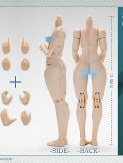 [สั่งจอง] JET STUDIO (Tunshi) 1/12 : movable female body (Reisuue)