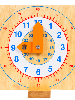 นาฬิกาตั้งโต๊ะ, นาฬิกาไม้, นาฬิกาสื่อการสอน,ของเล่นเสริมพัฒนาการ, ของเล่น, สื่อการสอนปฐมวัย