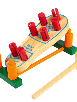 ค้อนตอกรองเท้า, ของเล่นไม้, ของเล่นเสริมพัฒนาการ, ของเล่นเด็กอนุบาล, สื่อการสอนเด็กอนุบาล