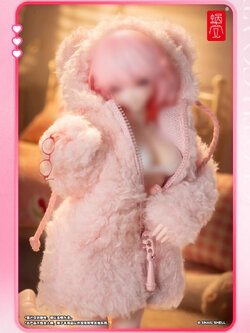 [สั่งจอง] Snail Shell 1/12 : Light Pink Plush Cloth (เฉพาะเสื้อคลุมเสริม)