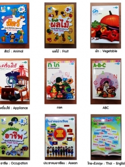 บัตรภาพ Flashcards บัตรคำศัพท์ ภาษาอังกฤษ ทุกหมวดหมู่ ของเล่นเสริมพัฒนาการ