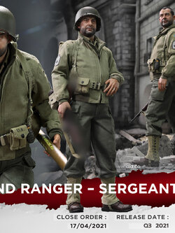 [สั่งจอง]DID A80150 1/6 : WWII US 2nd Ranger Battalion Series 5 – Sergeant Horvath
