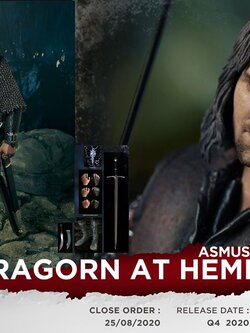 [สั่งจอง]Asmus Toys LOTR025 1/6 The Lord of the Rings Series: Aragorn at Hemls Deep