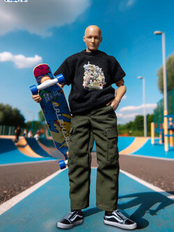 [สั่งจอง] DID SF80004 - 1/12 Palm Hero Simply Fun Series - The Skateboarder