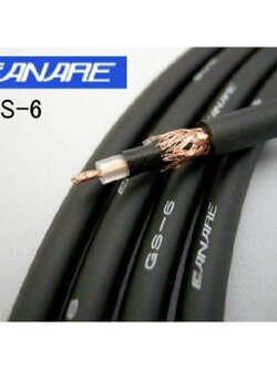 Canare Canare GS-6 OFC Line Cable เหมาะสำหรับ Guitar, Keyboard and Instrument Cable GS6