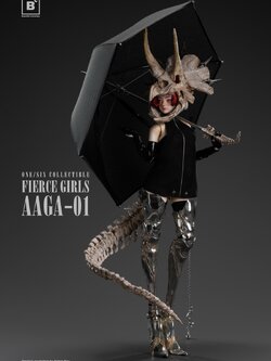 [สั่งจอง]Underverse Beautiful Chemistry x Entei Ryu AAGA-01 1/6 : FIERCE GIRLS - BONE GIRL / TRICERATOPS