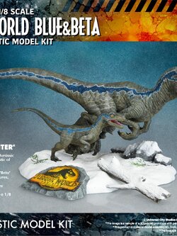 [สั่งจอง] X-Plus 1/8 : Blue & Beta (Jurassic World Dominion) [Model Kit]