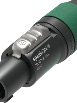 Neutrik Neutrik NL4FX-W-L ขั้วต่อสายลำโพงตัวผู้ 4 pole cable connector ปลั๊กสปีคคอน ปลั๊กลำโพง NL4FX-W-L