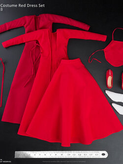 [สั่งจอง] VERYCOOL VCL-1003 ACCESSORIES SERIES ：1/6 Ancient Costume Red Dress Set [reprint]