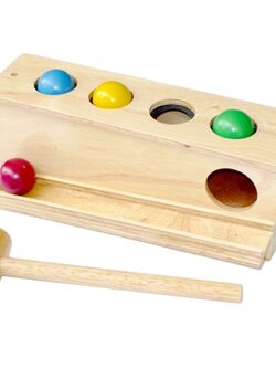 ค้อนตอกลูกกลิ้ง , ของเล่นไม้, ของเล่นเสริมพัฒนาการ, ของเล่นเด็กอนุบาล, สื่อการสอนเด็กอนุบาล วัสดุและสี ปลอดภัยต่อเด็ก มีมาตรฐาน มอก. ตามที่ สพฐ. กำหนด