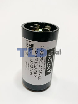 คาปาซิเตอร์สตาร์ท 243-292uf 125v ใช้กับ ปั๊มน้ำบาดาล, ปั๊มซัมเมอร์ส(ซัมเมิส), Franklin , คาปาซิเตอร์, START CAPACITOR ยี่ห้อ Mallory