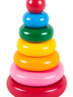 เจดีย์สลับสี , ของเล่นไม้, ของเล่นเสริมพัฒนาการ, ของเล่นเด็กอนุบาล, สื่อการสอน วัสดุและสี ปลอดภัยต่อเด็ก มีมาตรฐาน มอก. ตามที่ สพฐ. กำหนด