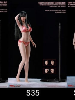 [สั่งจอง]TBLeague S34 /S35 - S34A /S35A Female Super-Flexible Seamless Body 1/6 Scale