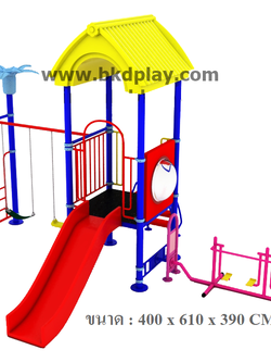 ชุดหอสไลด์80 +เดินอากาศบัดดี้+ชิงช้าผสม2ที่นั่ง เครื่องเล่นสนามกลางแจ้ง เครื่องออกกำลังกายเหล็ก ผสมเครื่องออกกำลังกายเด็ก สั่งผลิต 10-20 วัน