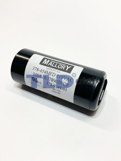 คาปาซิเตอร์สตาร์ท 378-454uf 110v ใช้กับ ปั๊มน้ำบาดาล, ปั๊มซัมเมอร์ส(ซัมเมิส), Franklin , คาปาซิเตอร์, START CAPACITOR ยี่ห้อ Mallory
