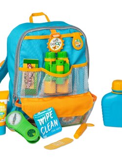 กระเป๋าเป้นักสำรวจพร้อมอุปกรณ์ ,กระเป๋าเป้,นักสำรวจ,กระเป๋า,ของเล่นเสริมทักษะการเรียนรู้, ของเล่นเสริมพัฒนาการเด็กอนุบาล, สื่อการสอนปฐมวัย, พร้อมส่ง