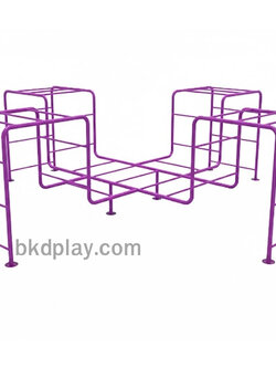 บาร์ปีนป่าย ตัว M เครื่องเล่นสนามเหล็ก เครื่องเล่นสนามกลางแจ้ง ของเล่น สั่งผลิต 10-20 วัน ขนาด300x300x150 ซม.