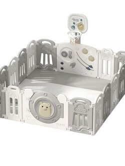 คอกกั้นเด็ก, รั้วกั้นเด็ก, หมีน้อยแป้นบาส , รั้วกั้นเด็ก พลาสติก,บ่อบอล สินค้าพร้อมส่ง