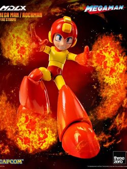 [สั่งจอง] Threezero 3Z08740A0 : MDLX - Mega Man (Fire Storm) (4นิ้ว)