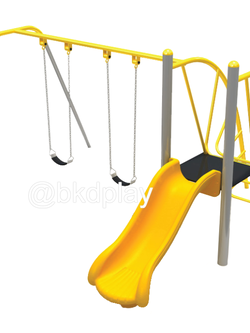 ชิงช้า+สไลเดอร์ 80 เครื่อเล่นสนามเหล็ก เครื่องเล่นสนามกลางแจ้ง ของเล่นสั่งผลิต 10-20 วัน