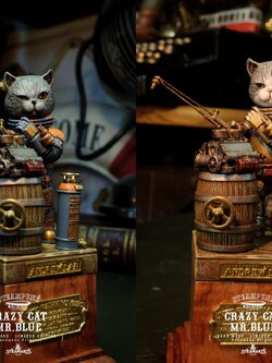 [สั่งจอง] STEAMARTS : Steampunk NO.001 MR.Blue CRAZY CAT