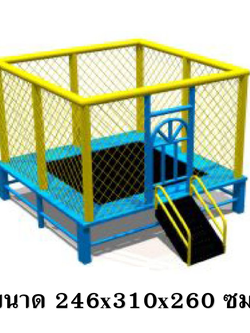 ห้องบอลเล็ก เหลืองฟ้า+ แทรมโพลีน,สวนสนุกเด็ก ของเล่นสนาม ราคาโรงงาน