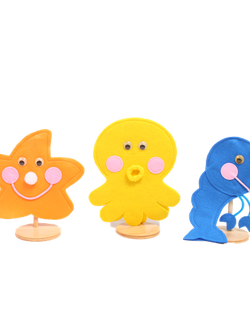 หุ่นมือชุดสัตว์น้ำ ราคาไม่รวมที่ตั้งหุ่น ของเล่นเสริมพัฒนาการ ,ของเล่นเสริมทักษะ,ของเล่นเด็ก, สื่อการสอนอนุบาล