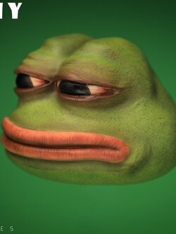 [พร้อมส่ง] Meme Toyz MTZ001 1/6 : Gloomy Frog Head Sculpt and Hand Set