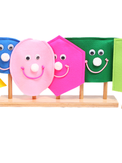 หุ่นมือ ชุดเรขาคณิต 8 ทรง ราคาไม่รวมที่ตั้งหุ่น ของเล่นเสริมพัฒนาการ ,ของเล่นเสริมทักษะ,ของเล่นเด็ก, สื่อการสอนอนุบาล