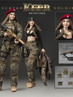 [สั่งจอง] VERYCOOL VCF-2050 1/6 KERR - FLECKTARN WOMEN SOLDIER Action Figure