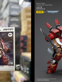 [พร้อมส่ง] Joytoy 1/18 [Reissue] - JT4997 : Blood Angels Captain With Jump Pack