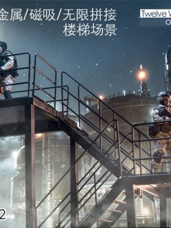 [สั่งจอง]TWTOYS TW1904A/TW1904B 1/12 Full Metal Stairs Diorama