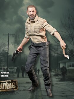 [พร้อมส่ง] Kraken Studio 1/12 : The zombie killer cloth action figure