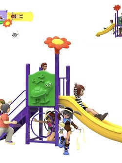 เครื่องเล่นสนามกลางแจ้ง ในร่ม, ชุดเต่าน้อยกับดอกไม้ ,ครุภัณฑ์สนามเด็กเล่น,งบ.สพฐ,โครงการโรงเรียนประชารัฐ, playground,สไลเดอร์,ของเล่นเสริมพัฒนาการ,เครื่องเล่นสนาม, สนามเด็กเล่น