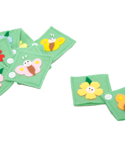 ชุดติดกระดุมจับคู่ผีเสื้อกับดอกไม้ ของเล่นเสริมพัฒนาการ ,ของเล่นเสริมทักษะ,ของเล่นเด็ก, สื่อการสอนอนุบาล