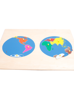ภาพตัดต่อแผ่นที่โลก ,ของเล่นไม้, ของเล่นเสริมพัฒนาการ, ของเล่นเด็ก, สื่อการสอน,มอนเตสซอรี่ ,montessori, สื่อการสอนประถม