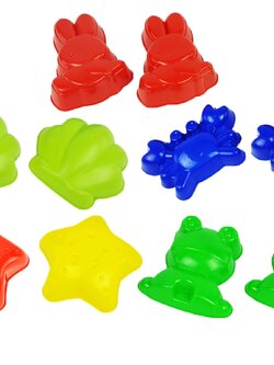 แบบแม่พิมพ์ทรายรูปสัตว์ 10 ชิ้น , ของเล่นเสริมพัฒนาการ, ของเล่นเด็ก, สื่อการสอน , ของเล่นหาดทราย ,ชุดของเล่นชายหาด