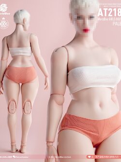 [สั่งจอง]World Box 1/6 --- AT218 : Plus Size Girl Female Body Light Tan Color