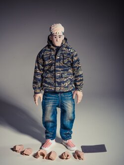 [พร้อมส่ง] trickyMan12 1/6 :-- easy to play (ครบเซต บอดี้ หัวชุด) - 202414a (เลื้อลายพราง)