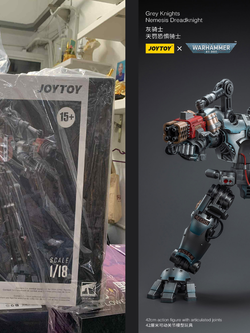 [พร้อมส่ง] Joy toy 1/18 : [Reissue] - JT6434 : Grey Knights Nemesis Dreadknight (Including action figures มีพลขับ)
