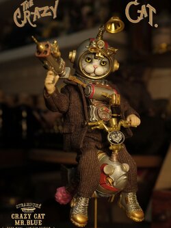 [สั่งจอง] STEAMARTS SA2024Q1201 1/6 : Steampunk Crazy Cat Mr.Blue Child Body