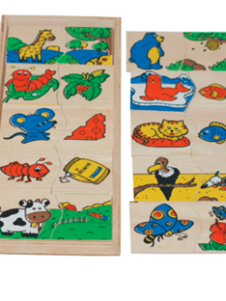 เกมจับคู่สัตว์กับอาหาร , ของเล่นไม้, ของเล่นเสริมพัฒนาการ, ของเล่นเด็กอนุบาล, สื่อการสอนเด็กอนุบาล วัสดุและสี ปลอดภัยต่อเด็ก มีมาตรฐาน มอก. ตามที่ สพฐ. กำหนด