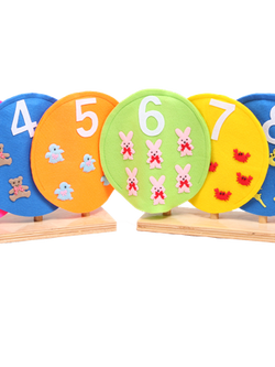 หุ่นมือ ชุดนับเลข 1-10 (10 ตัว) ราคาไม่รวมขาตั้ง ของเล่นเสริมพัฒนาการ ,ของเล่นเด็ก, สื่อการสอน คณิตศาสตร์ พร้อมส่ง