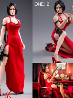 [สั่งจอง][Costume] ชุดแดงสาวไอด้า + หัว (ไม่รวมบอดี้) YMTOYS + VSTOYS 1/12 YMT028 Female Assassin