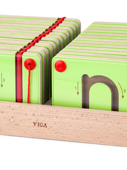 ชุดแท่นไม้แม่เหล็ก ฝึกการเขียนอักษรภาษาอังกฤษ ตัวพิมพ์เล็ก เซต 26 ชิ้น ของเล่นเสริมพัฒนาการ,ของเล่นเสริมทักษะ, สื่อการสอน, พร้อมส่ง